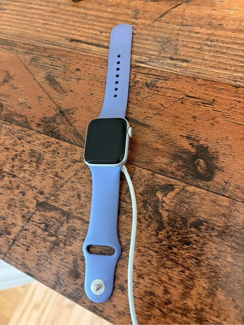 Apple Watch SE 40mm with Periwinkle Silicone Band